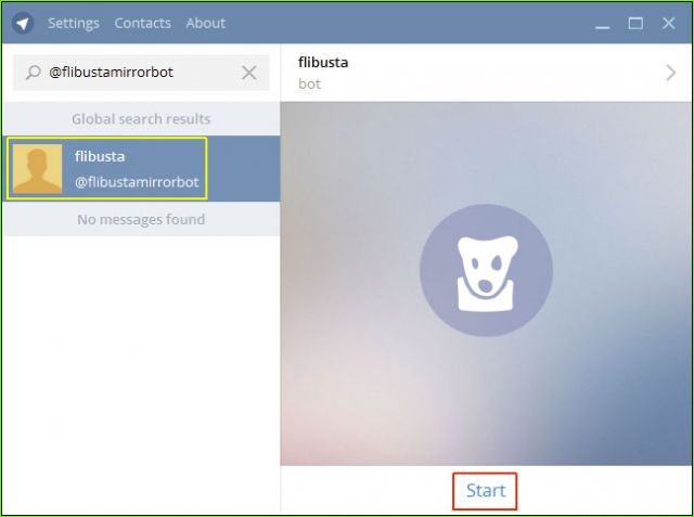 выбор контакта