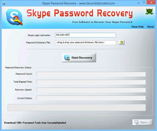 Skype Password Recovery