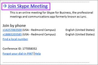 ссылка Join Skype Meeting