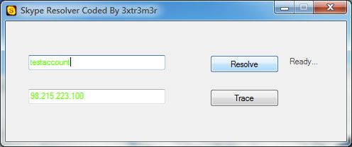 Skype IP Resolver 