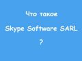 что такое skype software sarl 